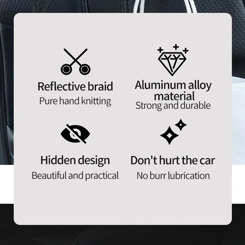 Multifunctional Hidden Aluminum Alloy Car Hook