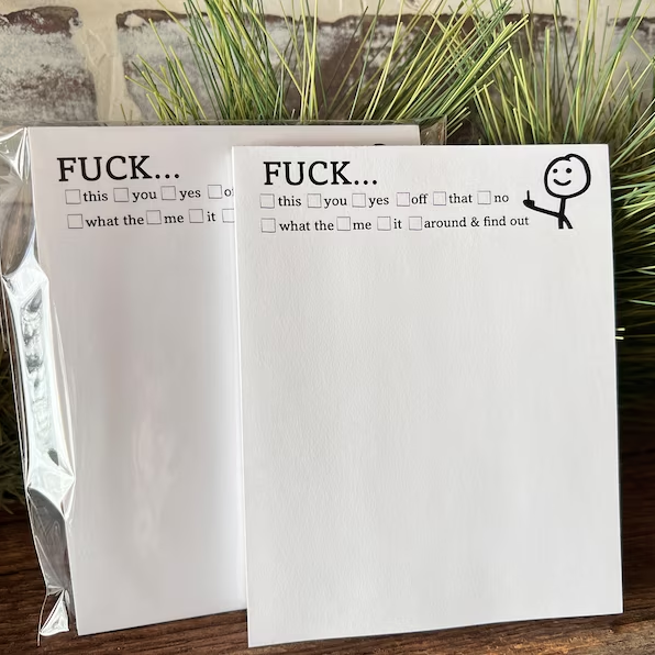 Fresh Outta Fucks Pad and Pen