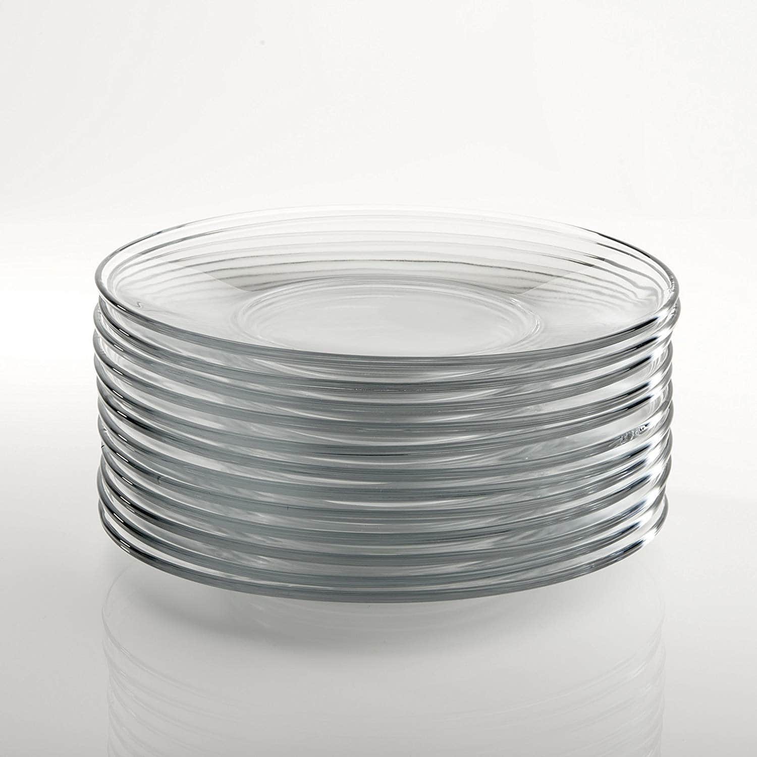 Anchor Hocking Presence Glass Salad Plate, 8-Inches, Set of 12