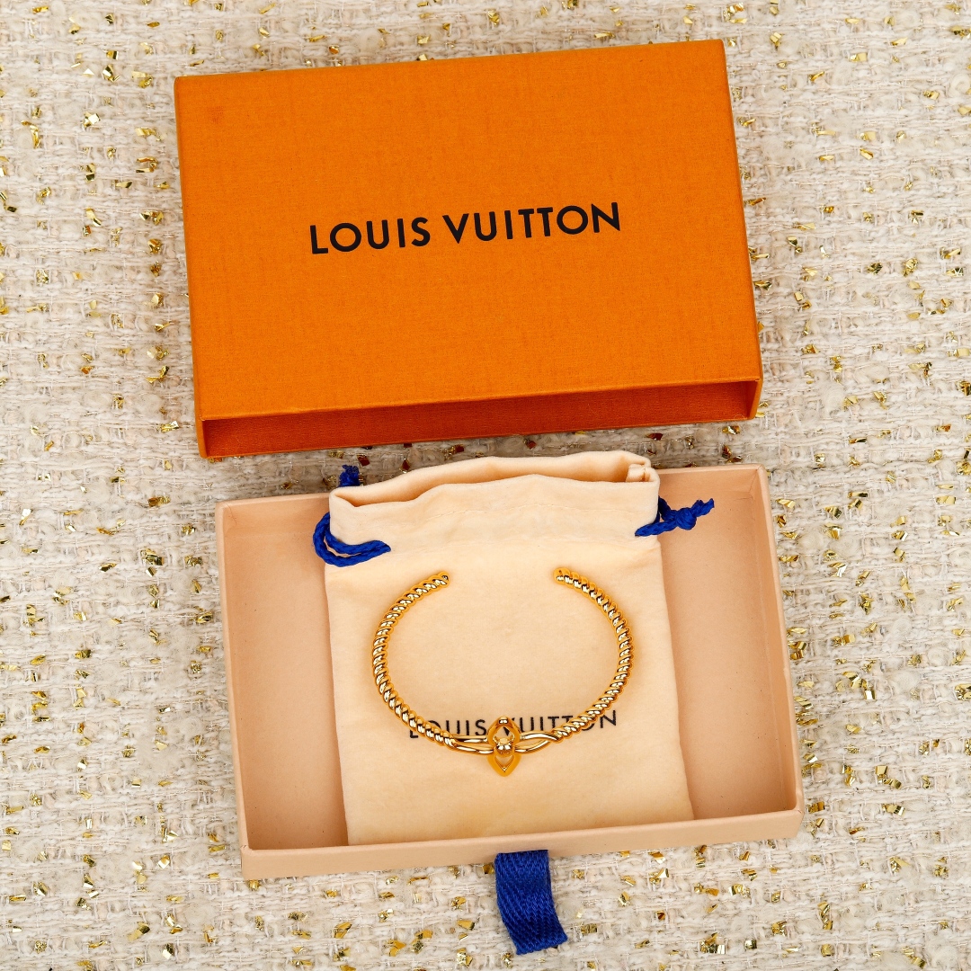 Louis Vuitton Floral Open Bracelet