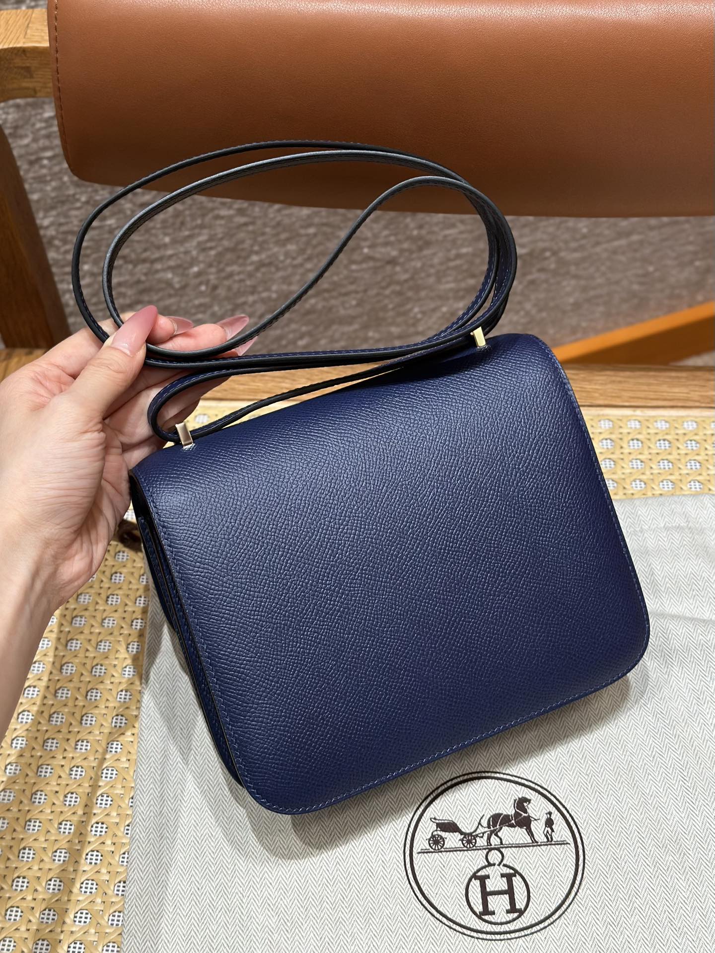 Hermès Constance 73 Blue saphir (Handmade to order)