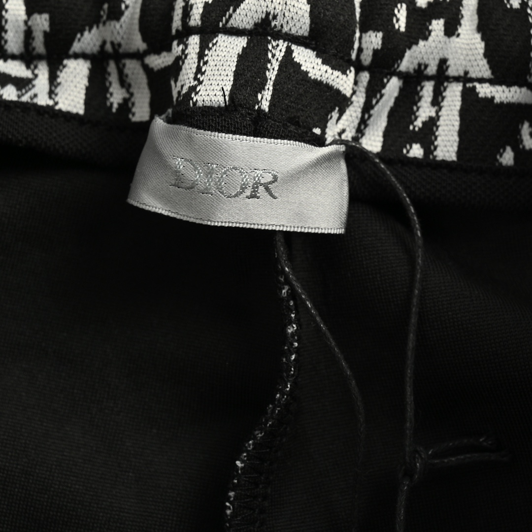 Dior all over print jacquard side webbing trousers set