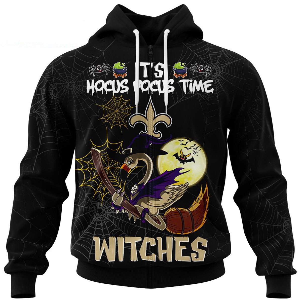 NEW ORLEANS SAINTS 3D HOODIE HALLOWEEN002