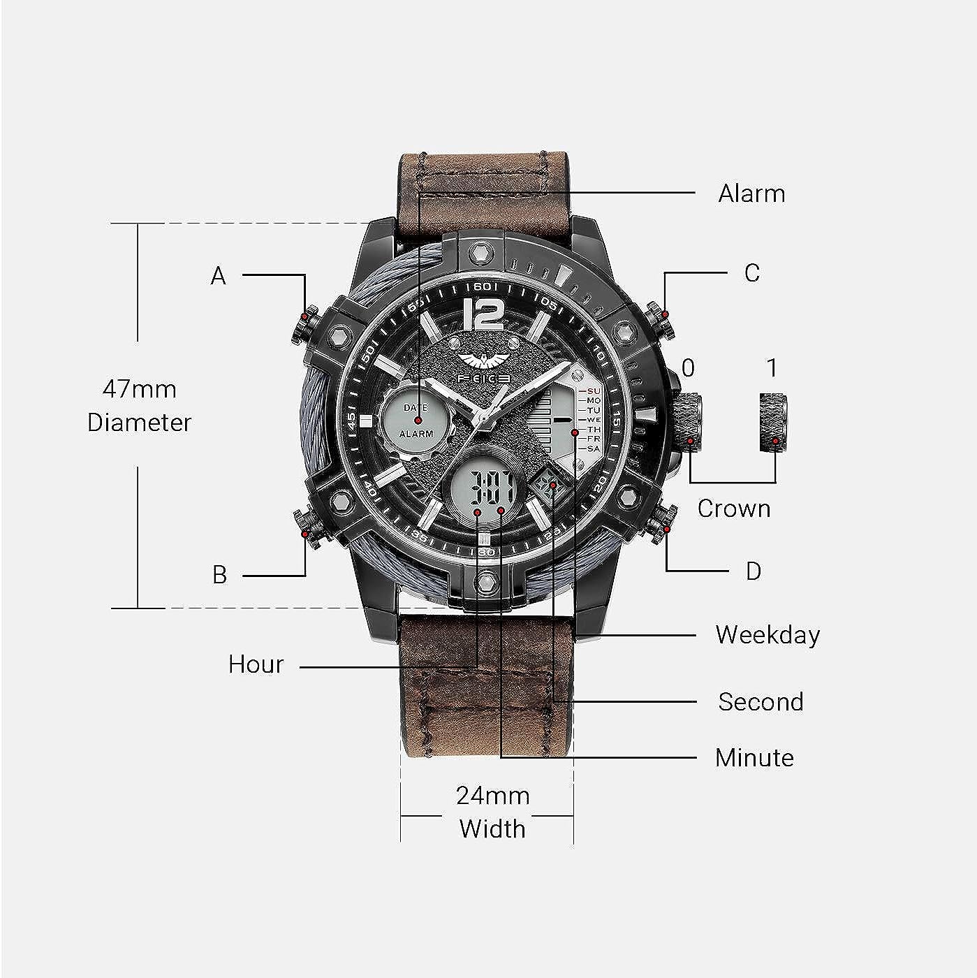 FK038 Luminescent Sports Watch FEICE Quartz Waterproof