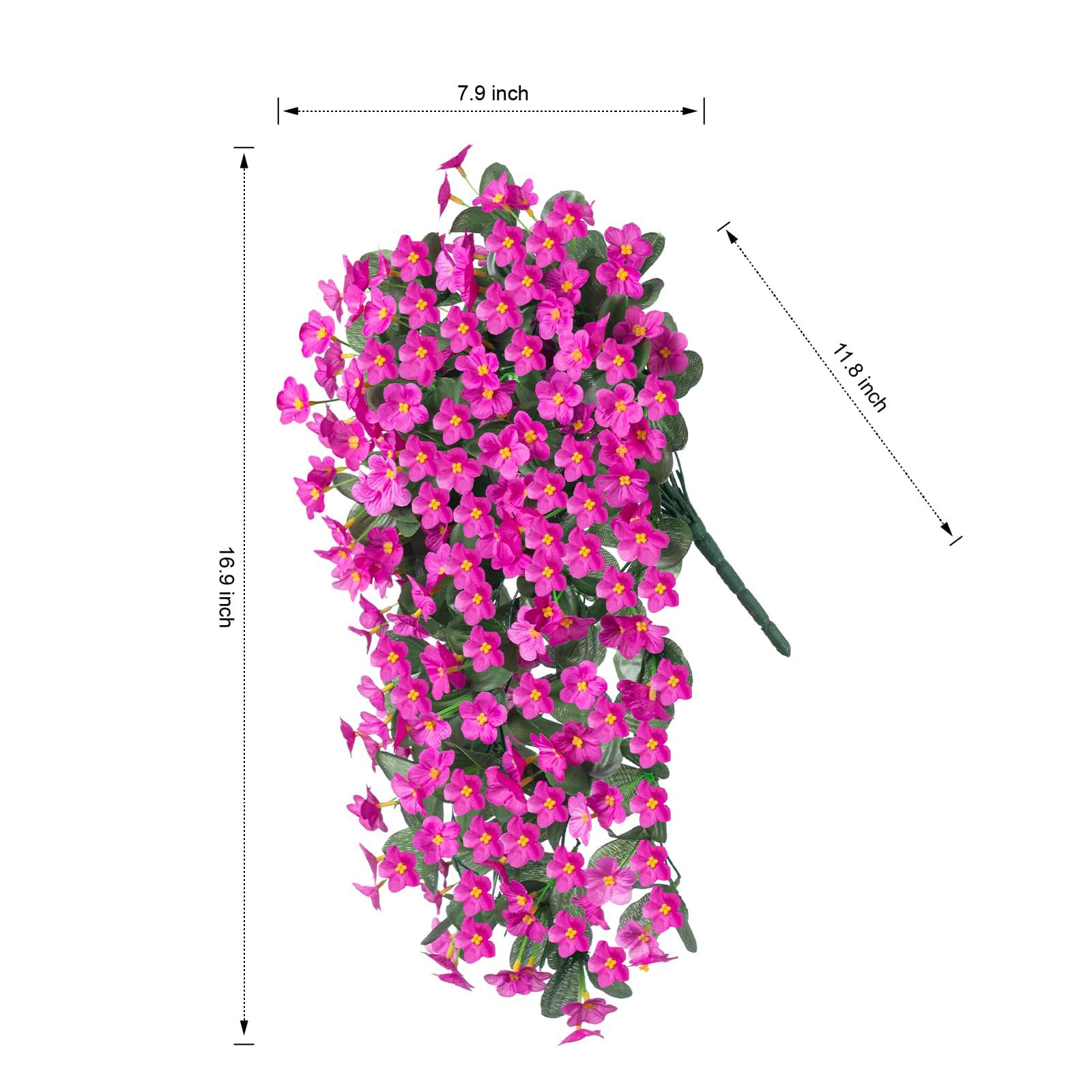 🔥Cozy Fall Decor Sale🔥Artificial Faux Silk UV-Resistant Realistic Violet Orchid Vine