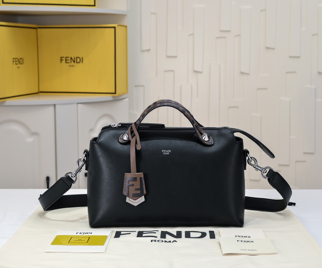 FENDI BY THE WAY REGULAR Boston Pillow Bag F8876