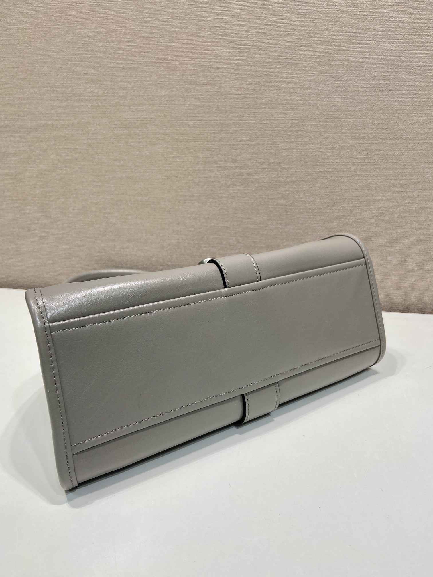 Prada waxed leather mini tote 1BG580
