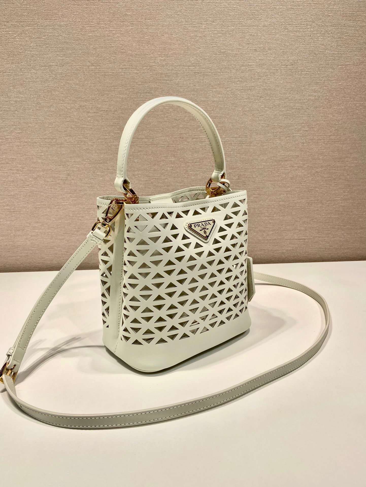 Prada hollow bucket bag 1BA217