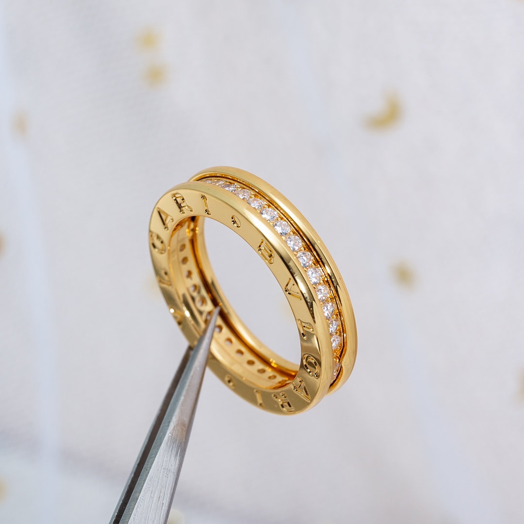 Bulgari zero single ring with diamond ring