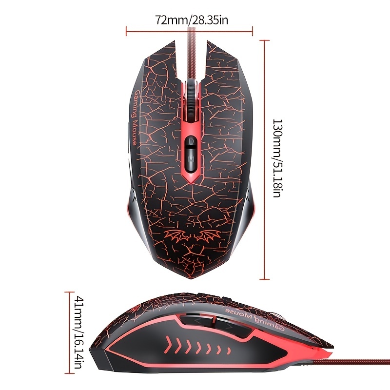 8000DPI Ergonomic Wired Esport Mouse USB Mouse Gaming RGB Mause Gamer Mouse 7 Button LED Silent Mice For PC Laptop Computer Gift For Birthday/Valentines/Easter/Boy/Girlfriends