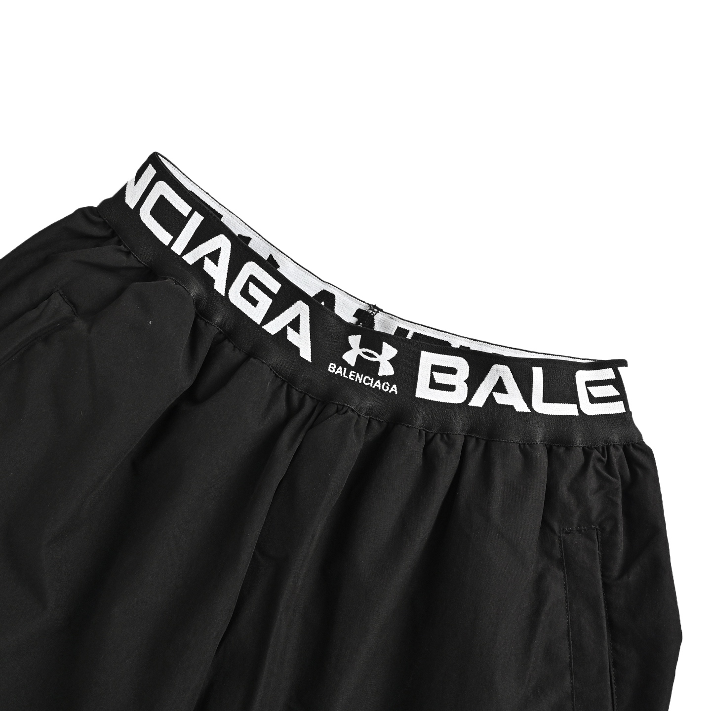Balenciaga 25ss Under Armour co-branded letter belt reversible trousers