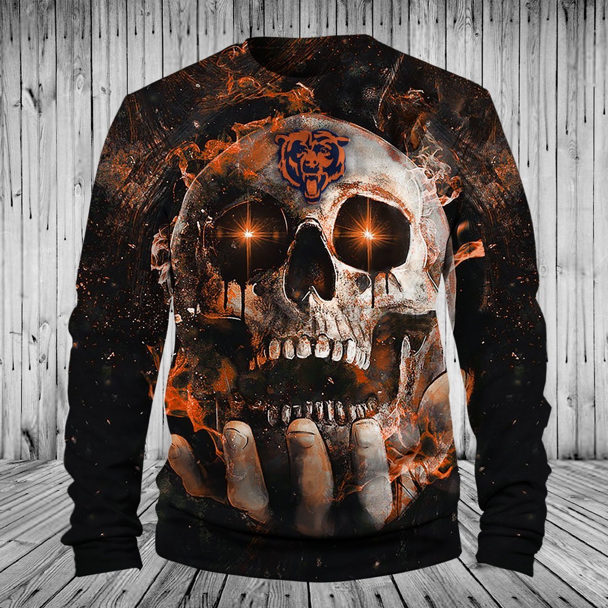 BEARS HOODIE 3D SKULL 70
