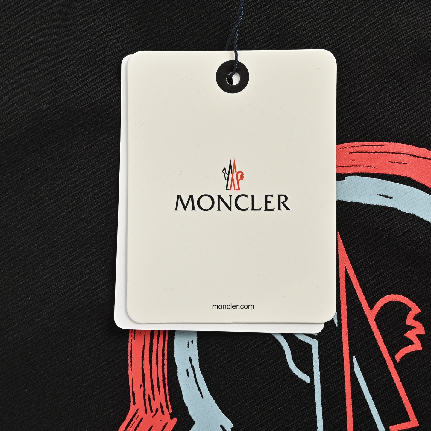 Moncler 25ss hand-painted large logo print short sleeves