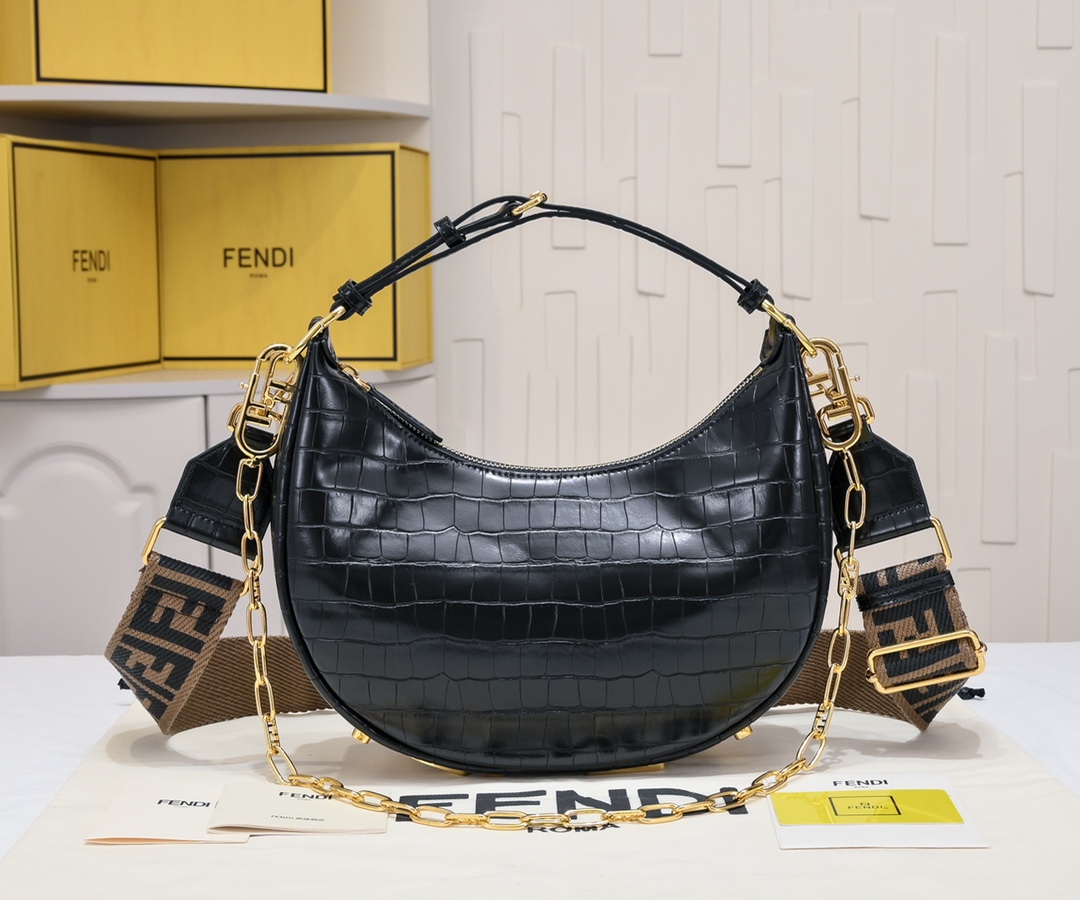 FENDI gray underarm large bag 2196