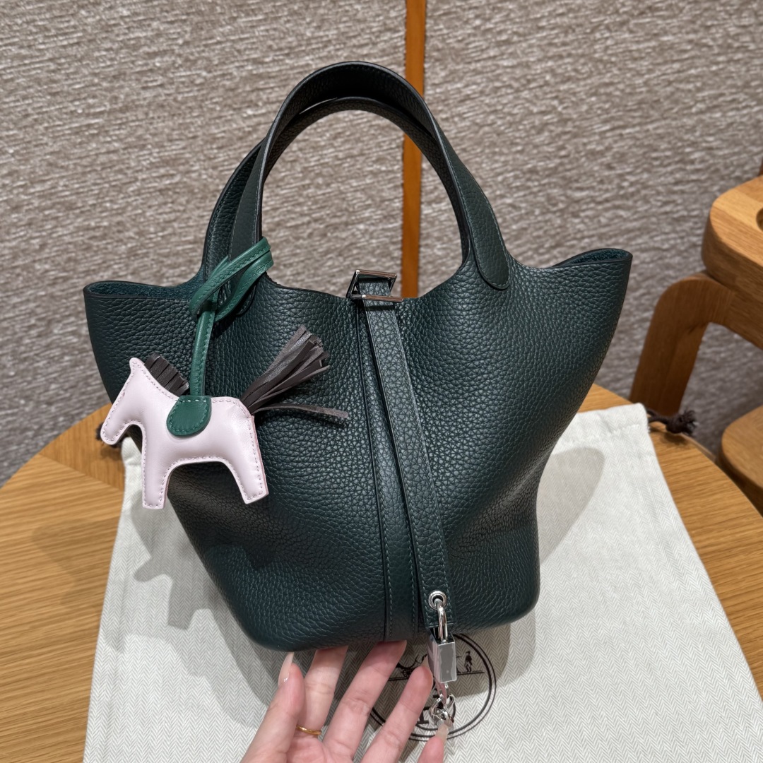 Hermès Picotin 60Vert cypress handbag (handmade to order)