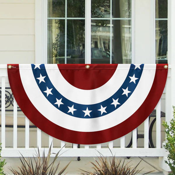 🔥Independence Day Sale 49% OFF🔥Patriotic Pleated Flag Fan And Stripes Bunting
