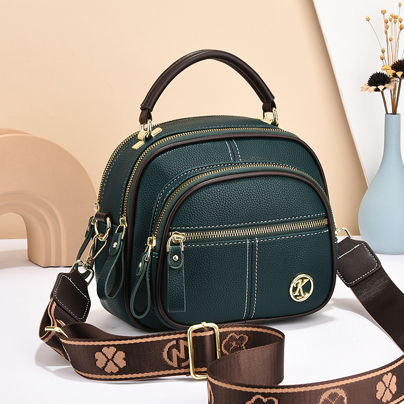 👍Last Day Promotion 60% OFF💥Classic Multifunctional Compartments Adjustable Wide Shoulder Strap Leather Crossbody Bag
