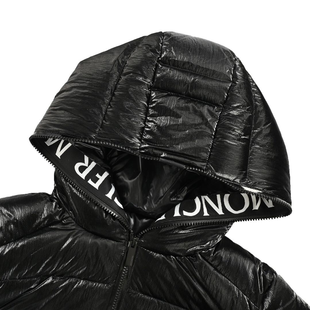 Moncler 24Fw Theron shiny hooded LOGO down jacket