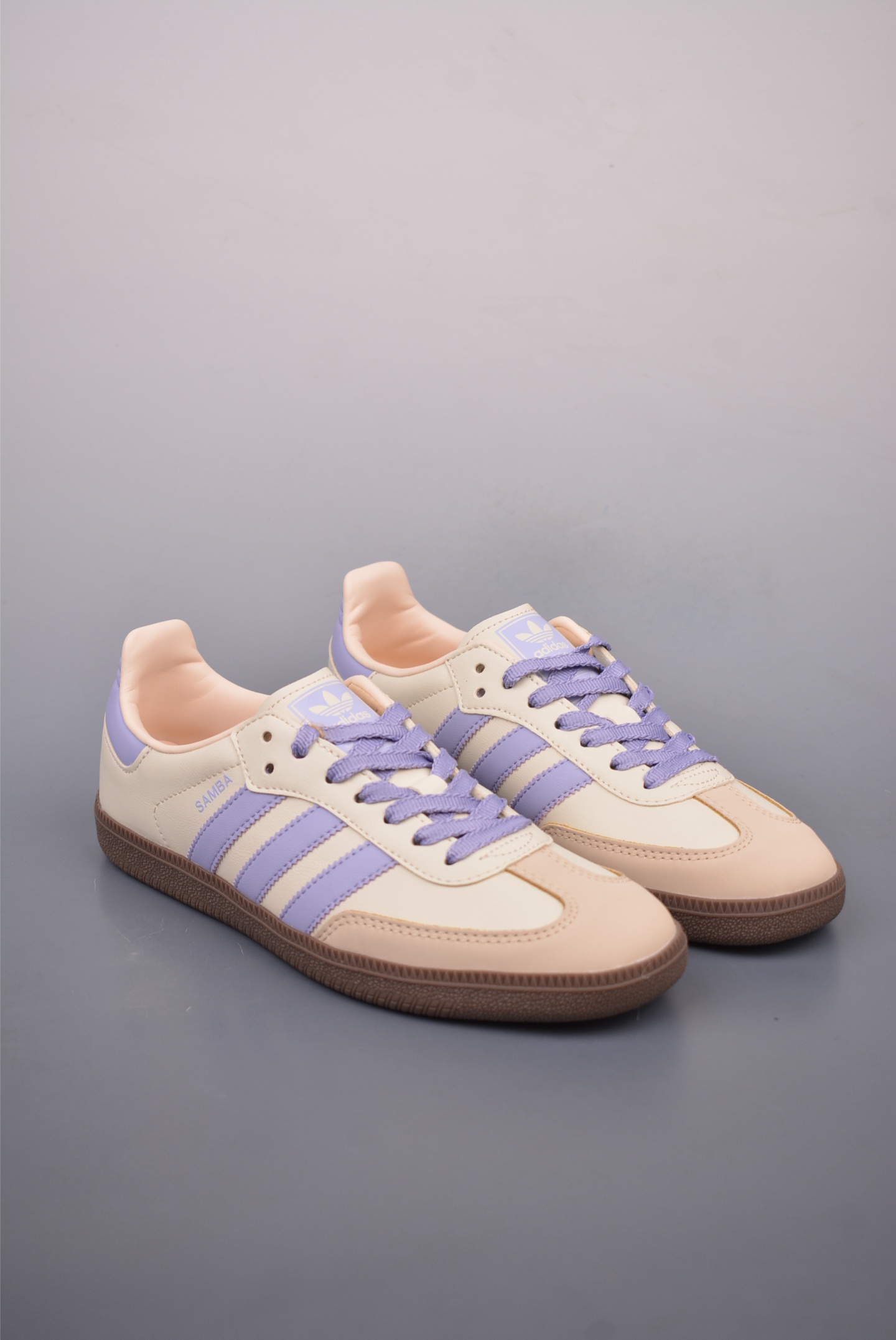 Adidas Originals Samba OG Leather Off-White Purple JI2678