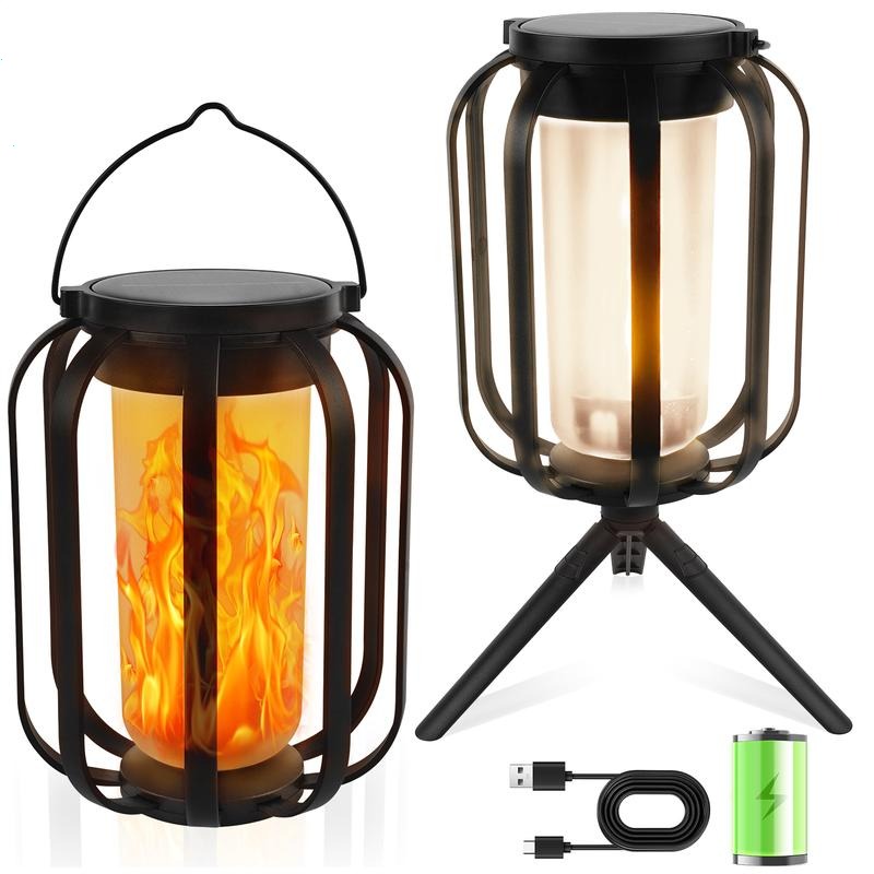 💥ON SALE💥Upgraded Solar/Rechargeable lantern outdoor light with base