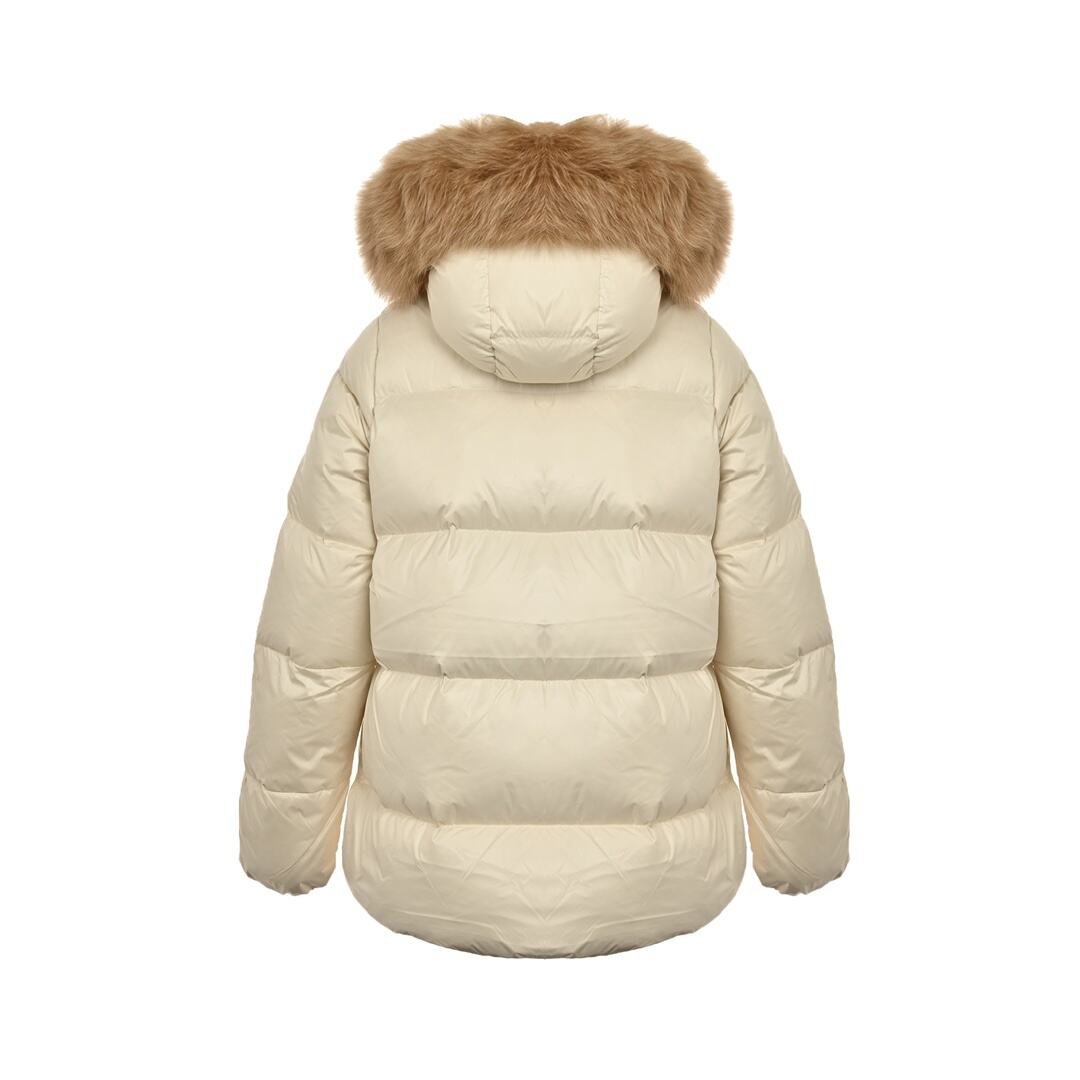 Moncler Women's LaiChe Fur Collar Hooded Down Jacket