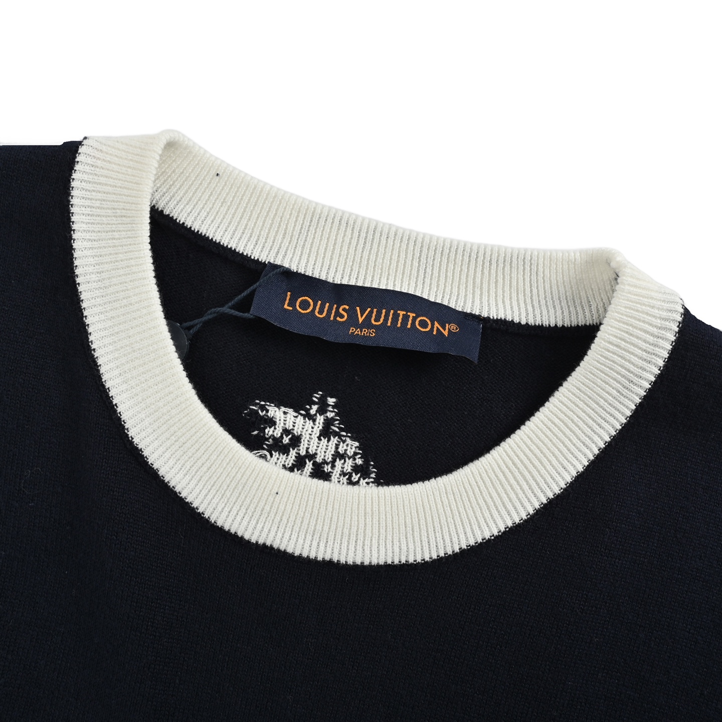 Louis Vuitton 25ss floral jacquard logo knitted short sleeve