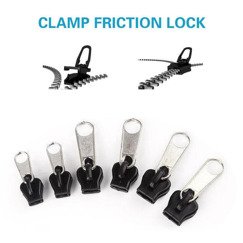 Instant Metal Zipper - 6 PCS/SET(2 Small & 2 Medium & 2 Large)