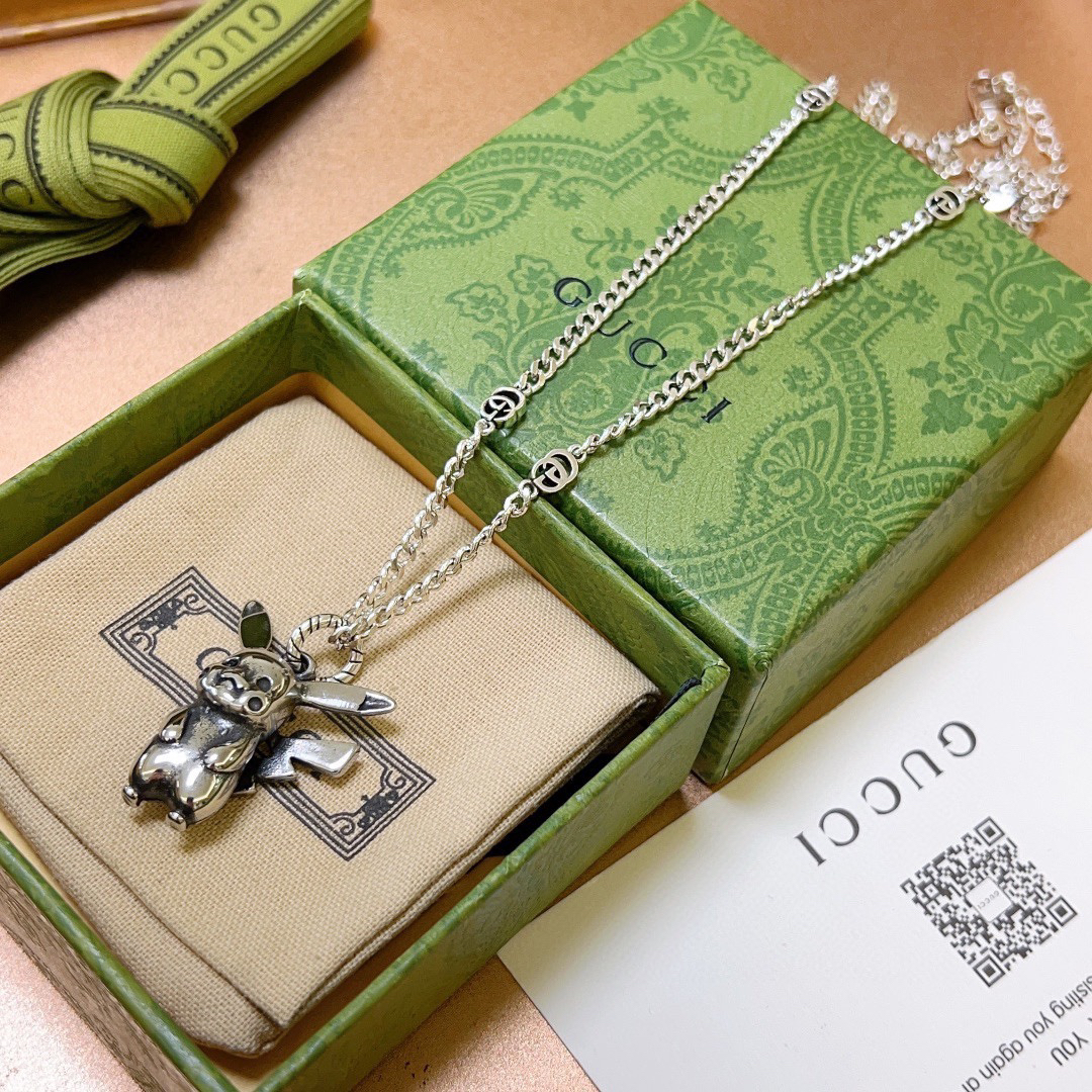 Gucci Anger Forest Series GG Pikachu Vintage Necklace