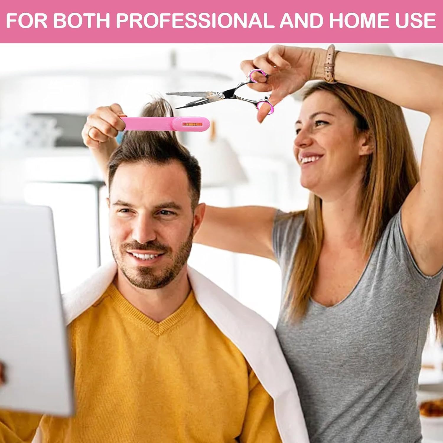 Professional Hair Styling Tools: DIY Layering and Trimming Kit with Clips