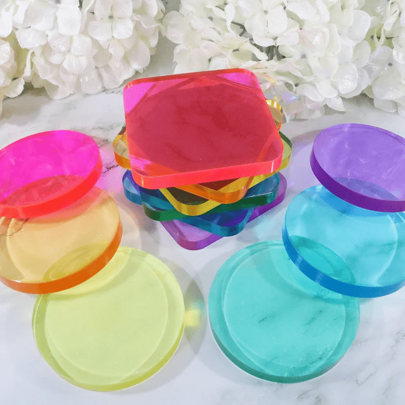 Colorful Resin Coasters