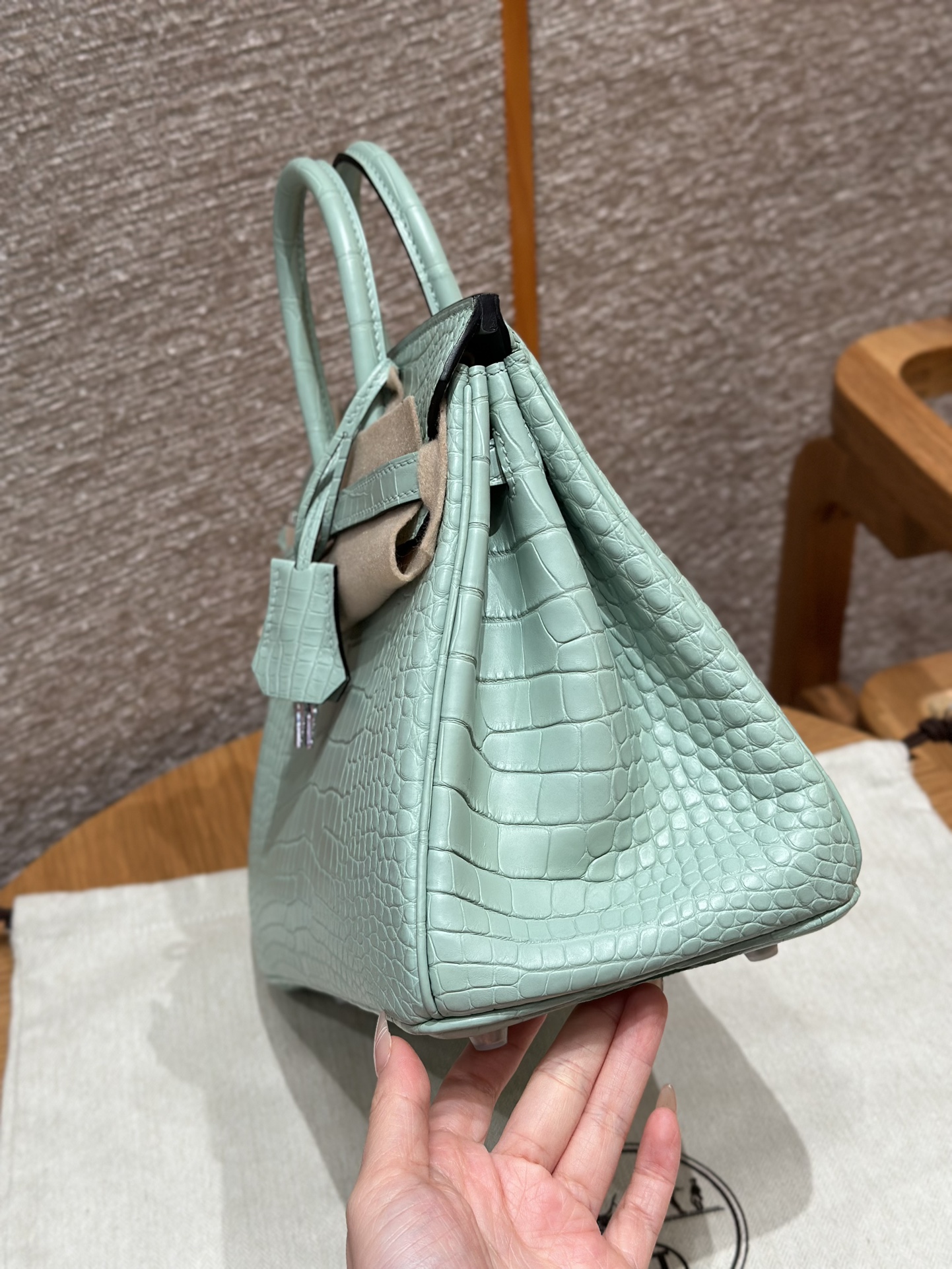 Hermes Birkin 6W Menthe Handbag (Handmade to Order)
