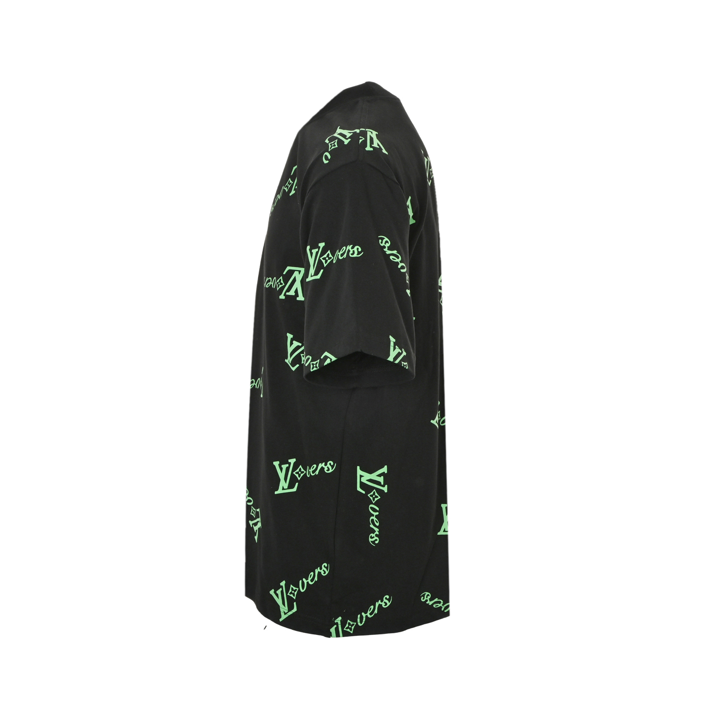 Louis Vuitton 25ss green full logo short sleeve