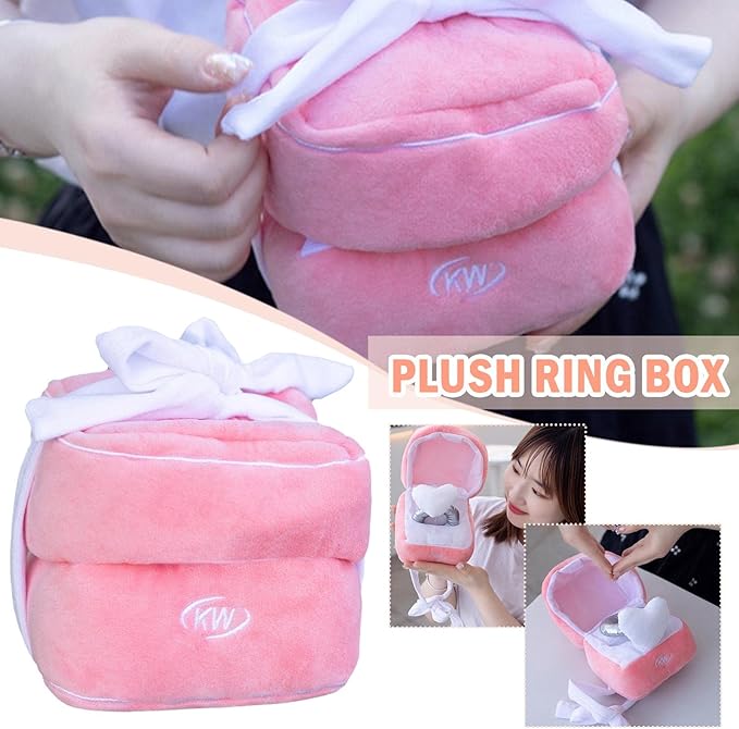 💍❤️Creative plush ring box
