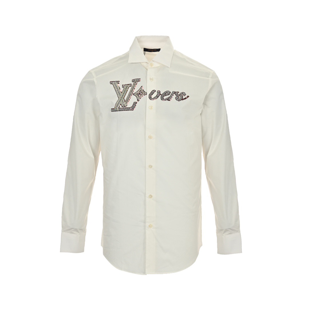 Louis Vuitton 24Fw beaded logo shirt