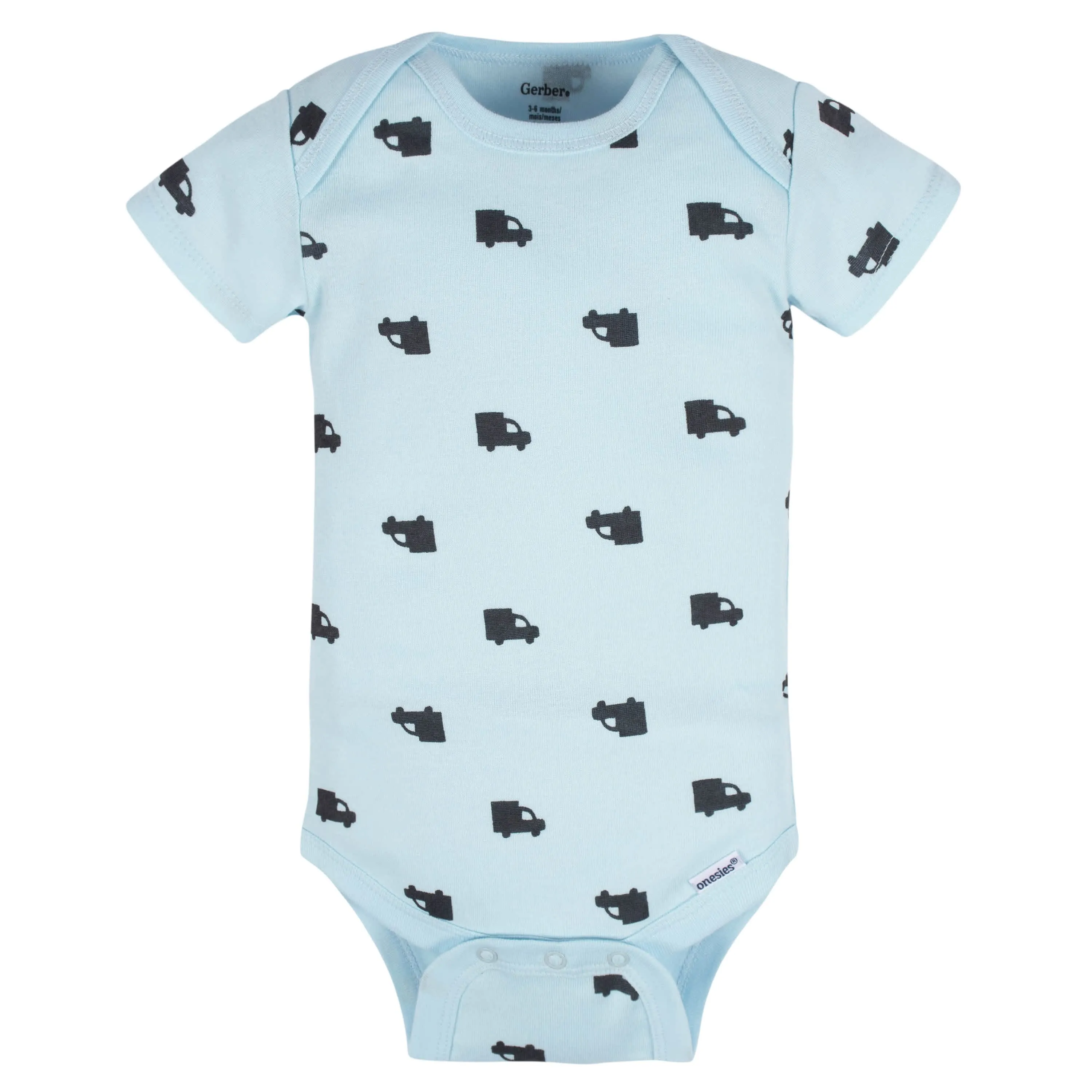 8-Pack Baby Boys Transportation Zone Onesies Bodysuits