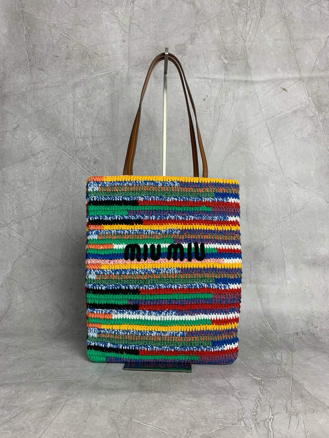 Miu Miu vertical embroidered handbag 5BG248