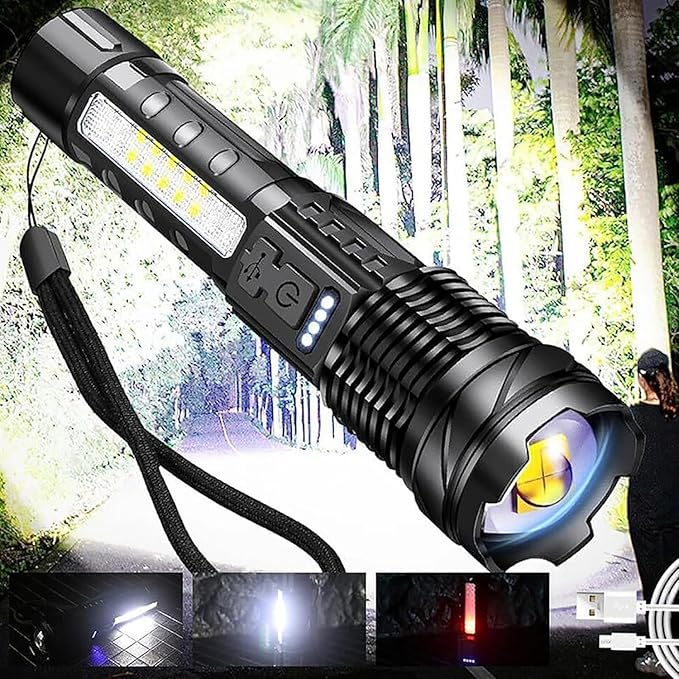 2025 New Upgraded A70 Tactical LED Flashlight💥💥（1500 Lumen Rechargeable Multi-Function Flashlight）