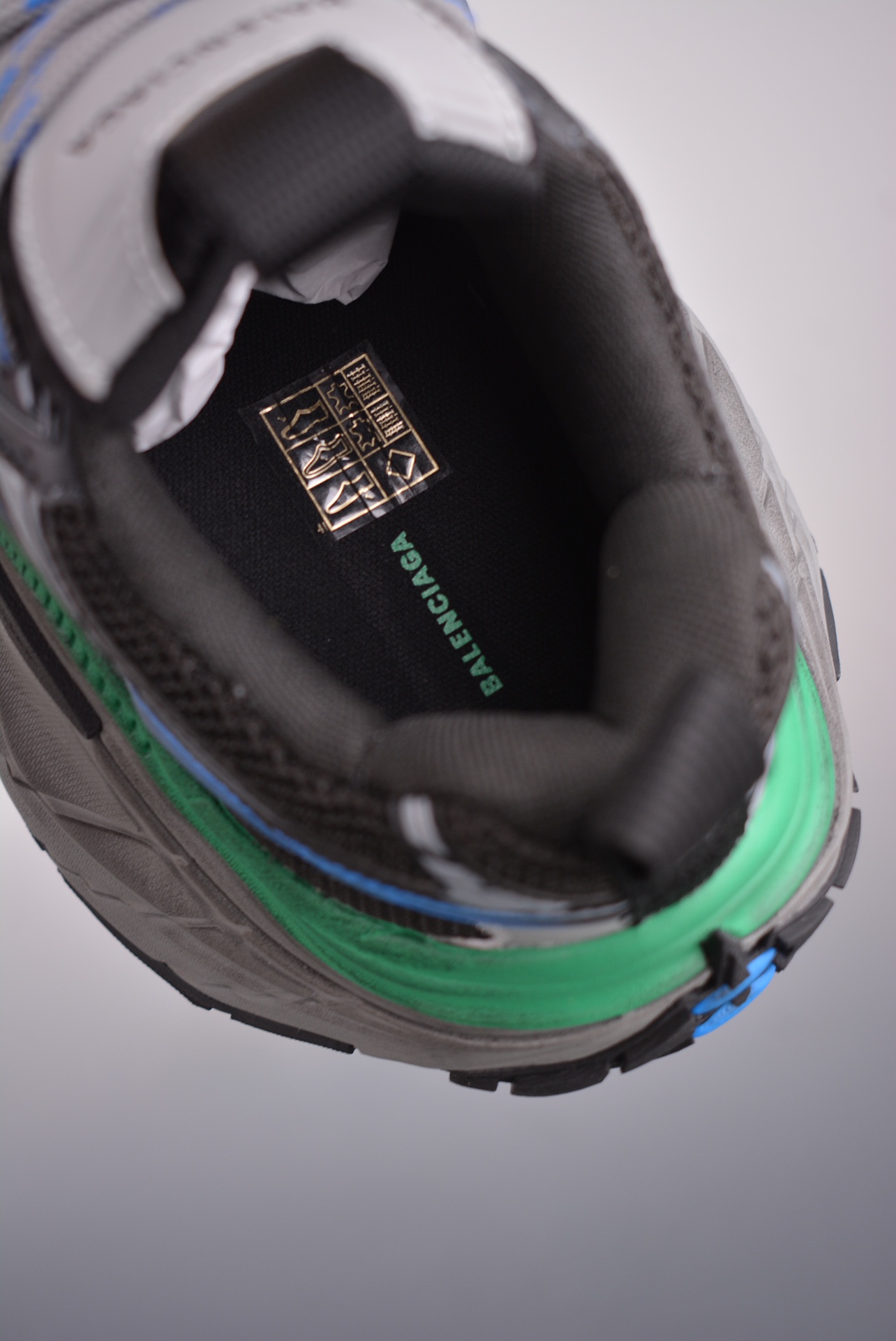 BALENCIAGA Cargo Sneaker 10XL Black Blue Green Distressed