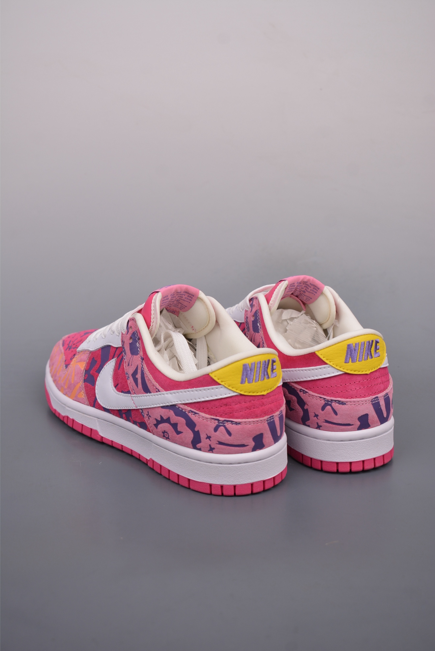 Nike By You SB Dunk Low Retro SP Light Pink Rose Graffiti XD6188-047