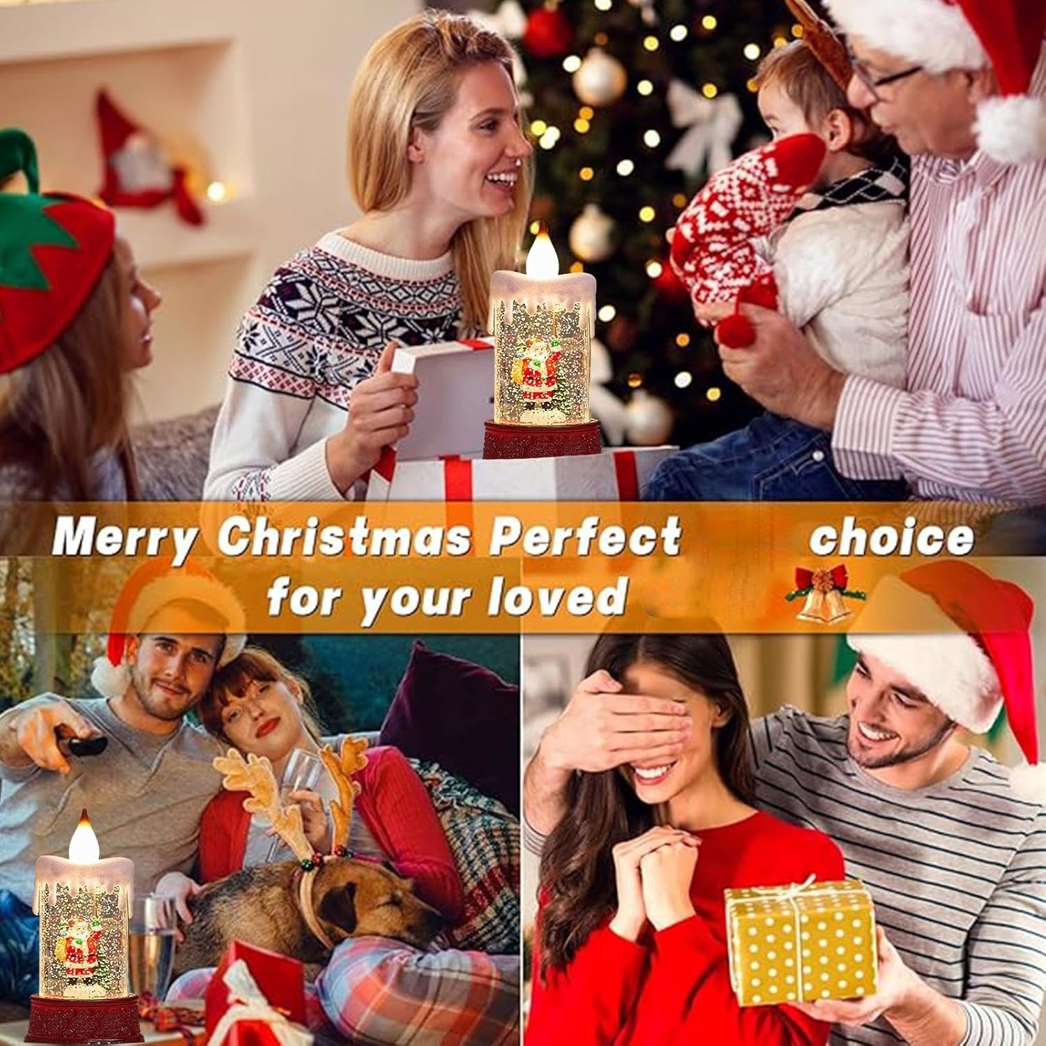 ✨Flash Sale✨Flame-Free Christmas Snowfall Candle