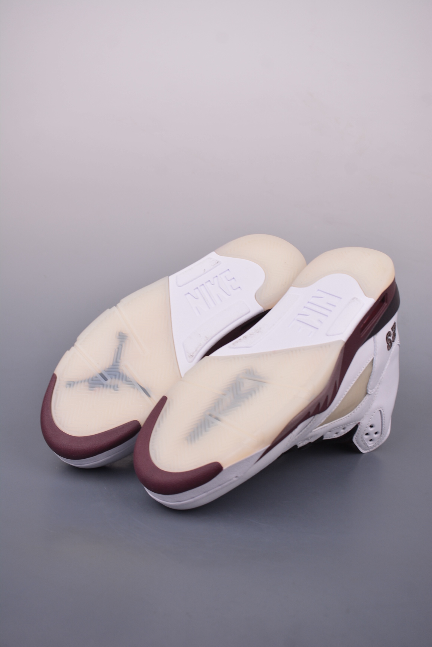 A Ma Maniére x Nike Air Jordan 5 Retro SP Basketball Shoes White Wine Red Black IB1528-100