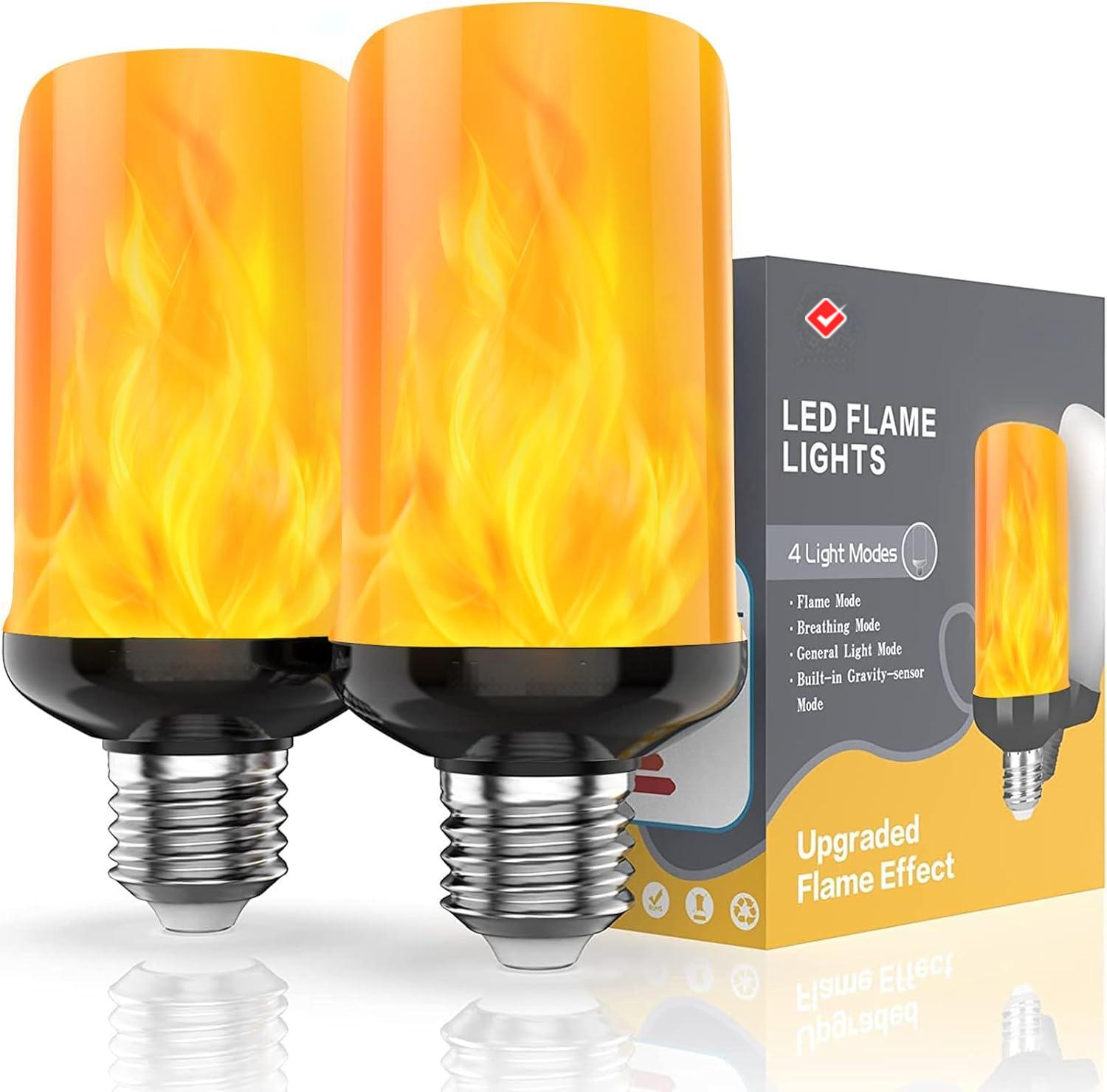 HOT SALE🔥45% OFF🔥LED Flame Light Bulbs [4 Modes Flickering Light Bulbs with Gravity Sensor]