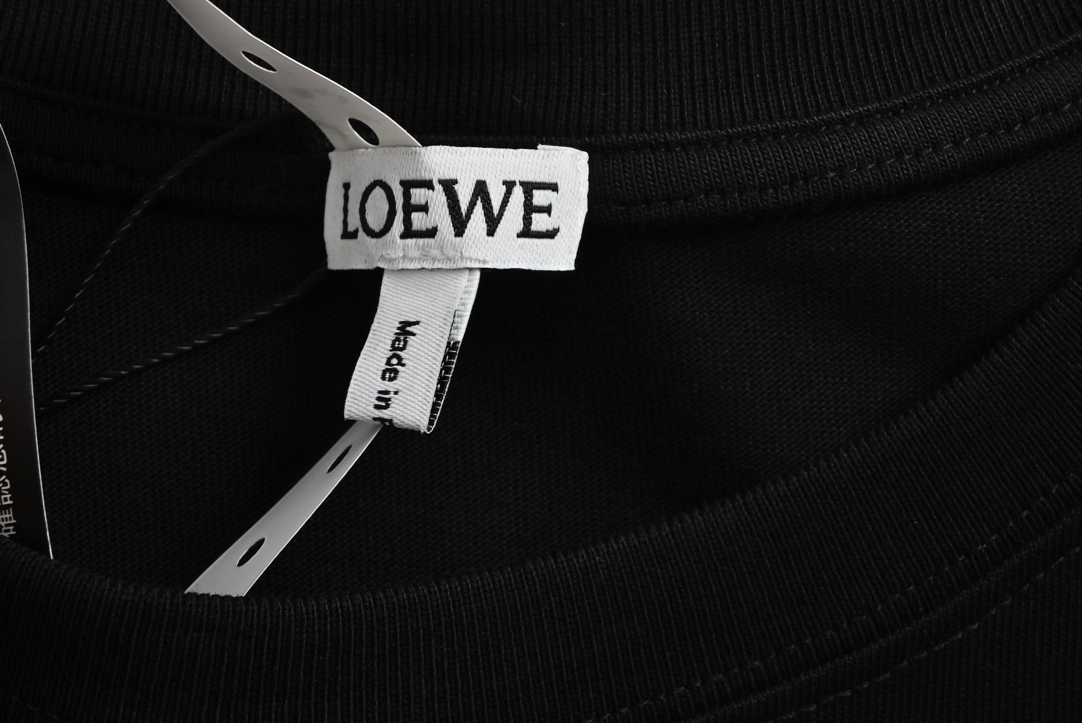 Loewe Colorblock Belt Printed Round Neck Short Sleeves