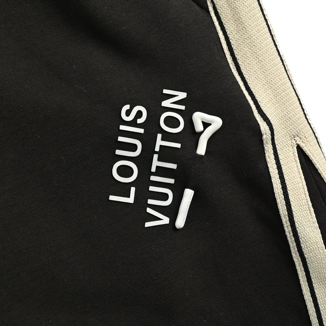Louis Vuitton 24Fw wide-leg trousers with pin-stitched straps