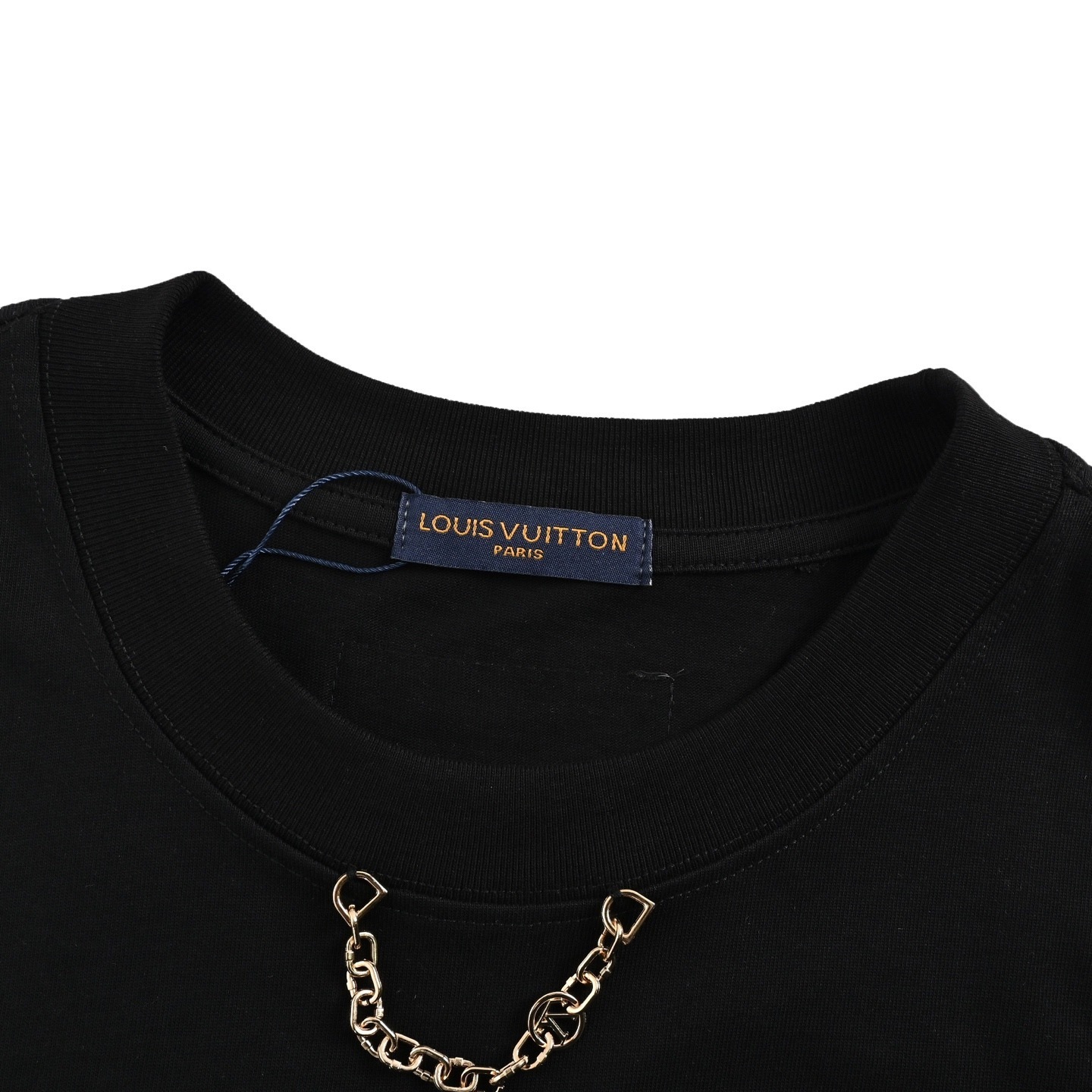 Louis Vuitton 25ss mottled letter print chain short sleeve
