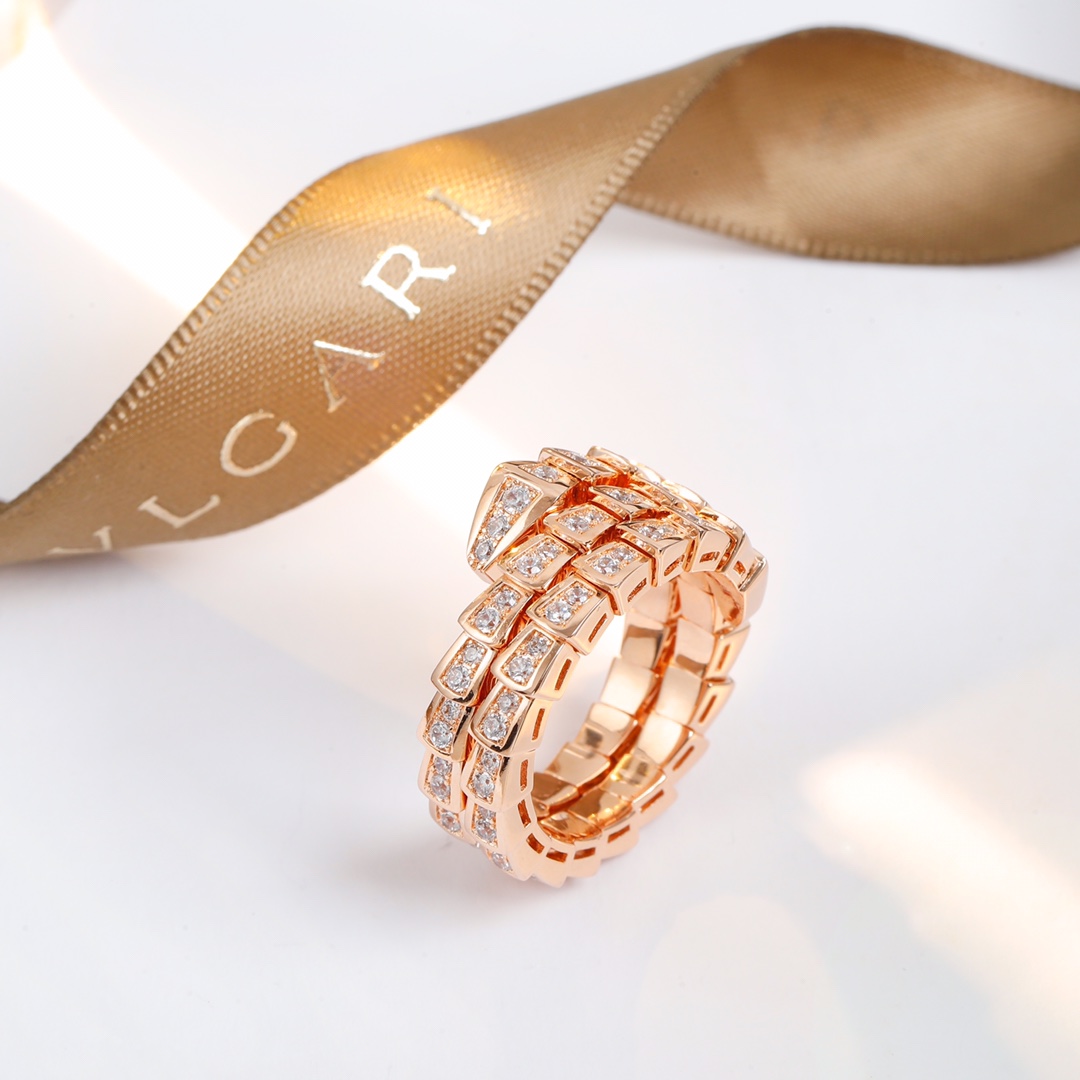 Bulgari Narrow Double Snake Ring