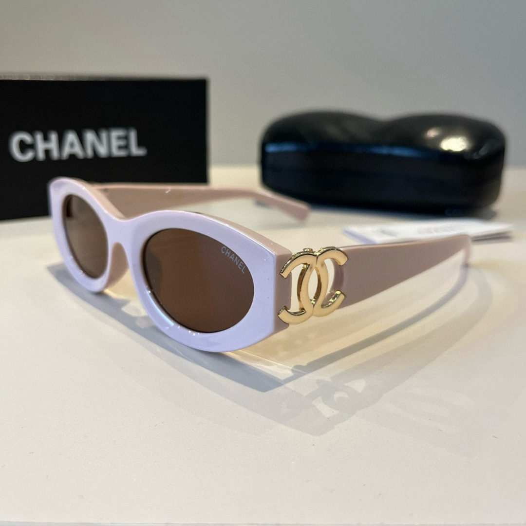 Chanel round frame sunglasses