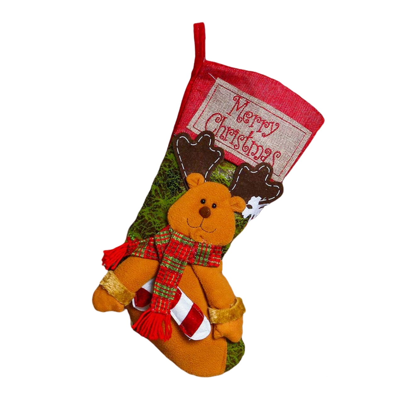 💥ON SALE💥Classic Large Christmas Stockings with Santa, Snowman & Reindeer🎅