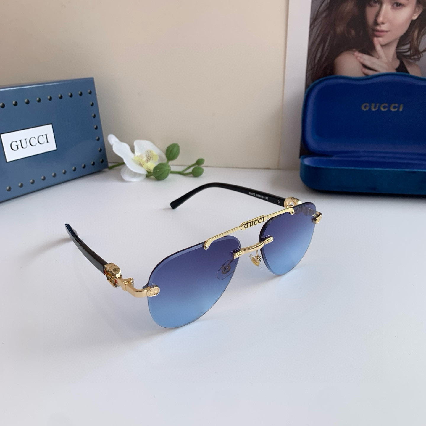 Gucci rimless sunglasses