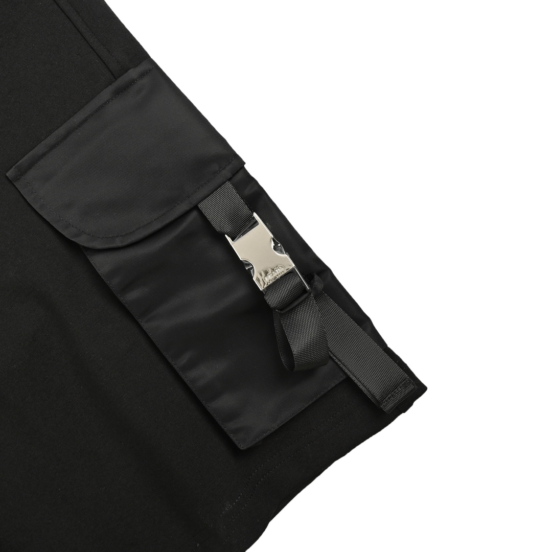 Prada Side Pocket Lock Cargo Shorts